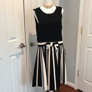 A new with tags 1901 black and white sweater dress